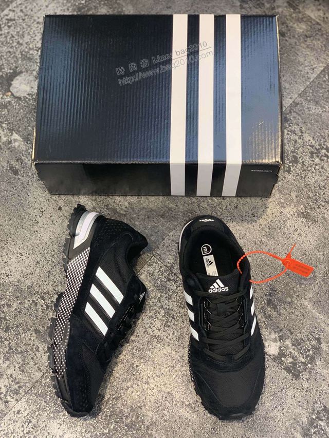 Adidas鞋 阿迪達斯秋冬新品 馬拉松 豬巴加厚網 休閒運動慢跑鞋 男女同款  hdx13284